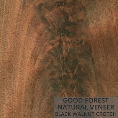 Grain Crotch Tấm ván ép gỗ tự nhiên Quarter Cut American Walnut