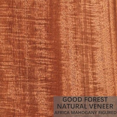 Gỗ tự nhiên Hardly Mahogany Veneer Custom Crown Cut Grain