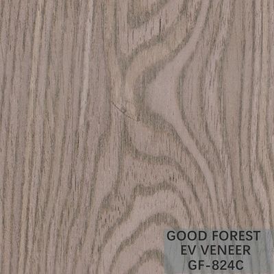 Trang trí khách sạn Veneer gỗ sồi Engineered Crown Cut Grain Màu xám