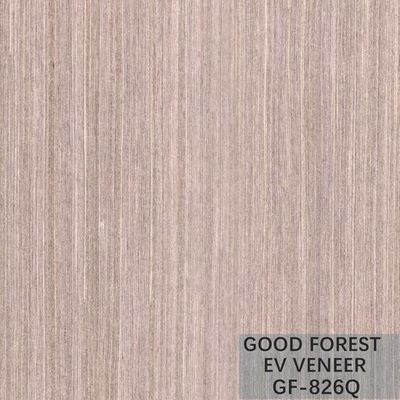 Fancy Recomposed Wood Veneer Pearl Oak Pink Color Fineline Grain