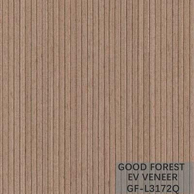 EV Veneer Zebra Engineered Wood Veneer Màu tự nhiên Hạt thẳng