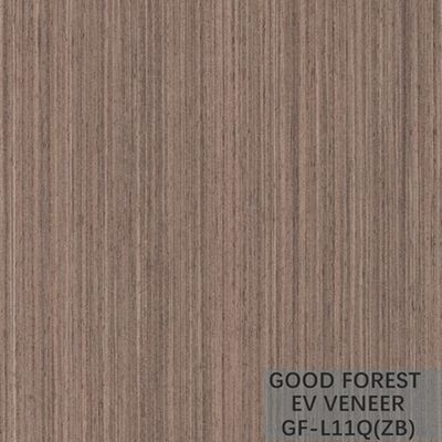 EV Veneer Zebra Engineered Wood Veneer Màu tự nhiên Hạt thẳng