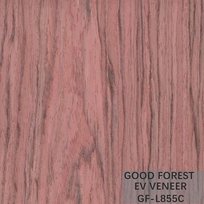 Veneer gỗ kỹ thuật Bubinga Crown Cut Wood Veneer Sliced ​​Cut Technics