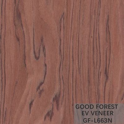 Veneer gỗ kỹ thuật Bubinga Crown Cut Wood Veneer Sliced ​​Cut Technics