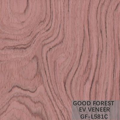 Veneer gỗ kỹ thuật Bubinga Crown Cut Wood Veneer Sliced ​​Cut Technics