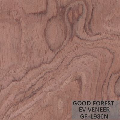 Veneer gỗ kỹ thuật Bubinga Crown Cut Wood Veneer Sliced ​​Cut Technics