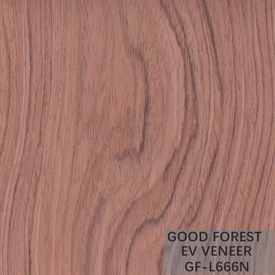 Veneer gỗ kỹ thuật Bubinga Crown Cut Wood Veneer Sliced ​​Cut Technics