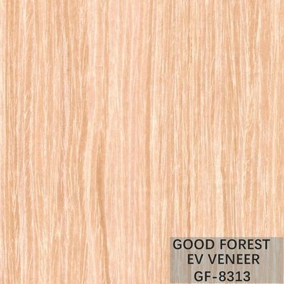 Gỗ veneer kỹ thuật tái chế màu vàng mơ cho mặt tủ
