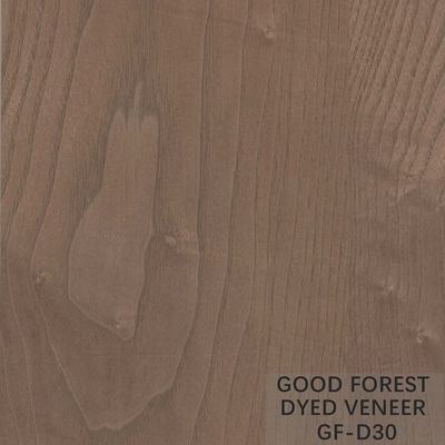 OEM Nhuộm ASH Veneer xám Crown Cắt / Thẳng / Hạt kết cấu không đều