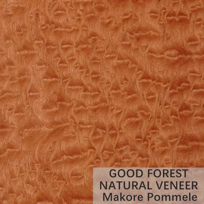 Màu Makore Natural Wood Veneer Crown Cut Grain Dịch vụ tùy chỉnh