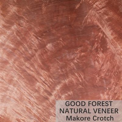 Màu Makore Natural Wood Veneer Crown Cut Grain Dịch vụ tùy chỉnh
