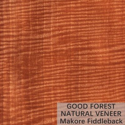 Màu Makore Natural Wood Veneer Crown Cut Grain Dịch vụ tùy chỉnh