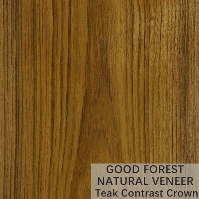Ván ép gỗ tự nhiên Teak Ván ép tự nhiên Crown Cut Chứng nhận FSC