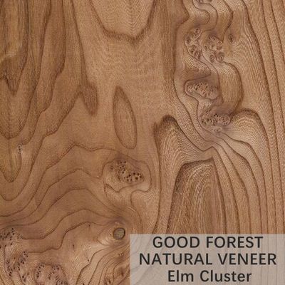 ELM Gỗ tự nhiên Veneer Crown Cut Grain Cung cấp dịch vụ tùy chỉnh