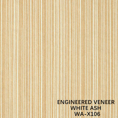 Màu trắng tự nhiên Ash WA-X106 Veneer gỗ tái chế Màu vàng đậm cho đồ nội thất