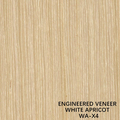 Trang trí Faux Apricot Wood Veneer X4 Giá tốt từ nhà máy Trung Quốc Hạt thẳng màu vàng Dịch vụ tùy chỉnh