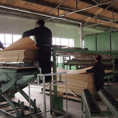 Tái tạo trang trí Veneer gỗ mơ kỹ thuật X24 Hạt dọc mơ trắng Phổ biến được sử dụng cho mặt tủ