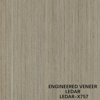 Trung Quốc Kỹ thuật cắt lát gỗ veneer Ledar kỹ thuật Hạt thẳng X757 Màu nâu cho lớp phủ tường Các nhà sản xuất