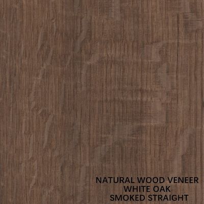 Gỗ veneer sồi tự nhiên của Mỹ được tùy chỉnh Cắt quý / Hạt thẳng Nhuộm hun khói để trang trí khách sạn