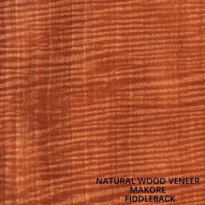 Nhạc cụ Châu Phi Makore Gỗ Veneer Straight Fiddle Back Grain