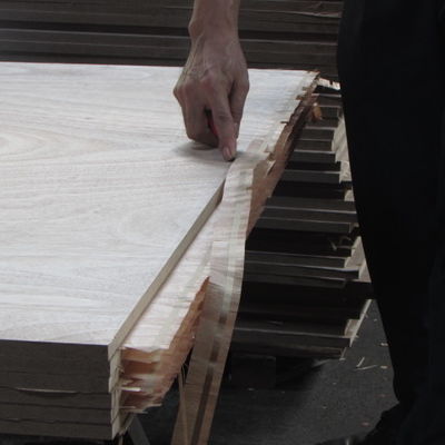 2745mm Khách sạn Bubinga Ván ép Pommele Grain Base MDF / Ván dăm / Ván dăm
