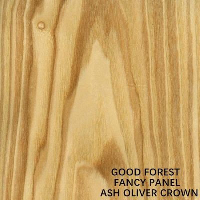 MDF Fancy Board Natural Ash Oliver Gỗ Veneer Crown Grain Độ dày 9mm/18mm Kích thước tiêu chuẩn Có thể không sơn