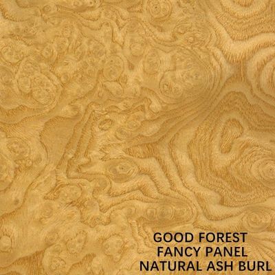 Kích thước kéo dài 2745mm Mặt gỗ tự nhiên Ash Burl Sơn Bảng điều khiển miễn phí Nối tay để trang trí khách sạn