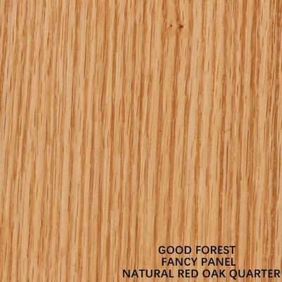 Gỗ sồi đỏ tự nhiên Veneer Fancy Mdf / Ván dăm thẳng cho các tấm tủ Chiều dài 2440/2745/3050mm