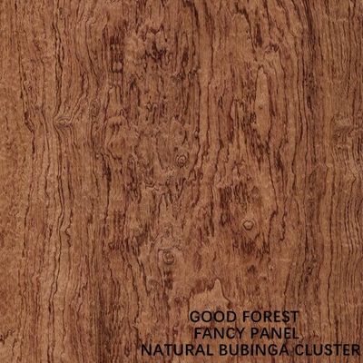 Fancy Bubinga Plywood Cluster Grain Chất lượng cao để trang trí khách sạn 2440/2745 / 3050mm Kích thước kéo dài Nhà máy Trung Quốc