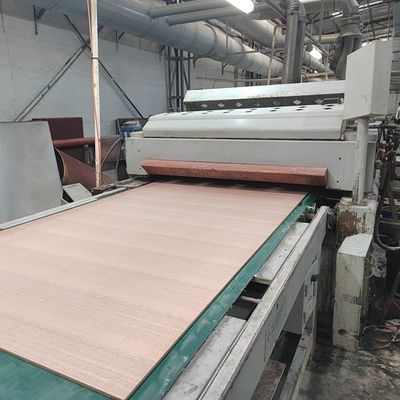 Đối mặt với gỗ tự nhiên Elm Veneer Tấm trang trí hạt thẳng với bảng hạt Mdf Sơn miễn phí cho đồ nội thất