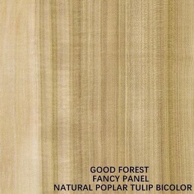 Cửa Nội Thất Đối Mặt Gỗ Veneer Hoa Tulip Hai Màu Tự Nhiên Hạt Thẳng 2440 / 2745mm