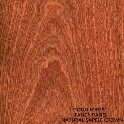 Ván ép Fancy Gỗ Sapele tự nhiên Veneer Crown Grain 5 / 9 / 12 / 15 / 18 / 25 / 30mm