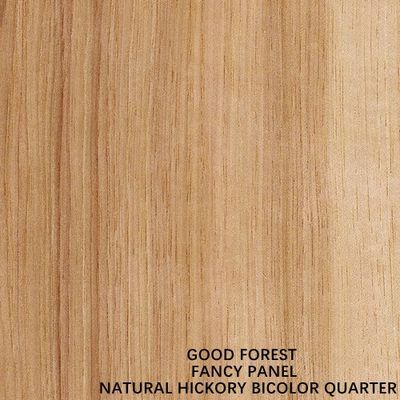 Veneer gỗ hickory tự nhiên mặt đặc biệt Bicolor Straight Grain 2440 / 2745mm