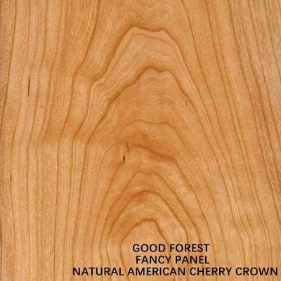Fancy American Cherry Plywood Crown Cut Wood Veneer Dựa Mdf Particle Board cho đồ nội thất và tủ