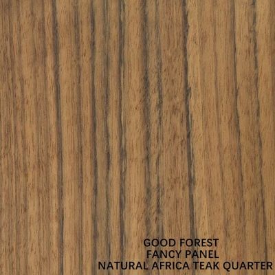 Đối mặt với gỗ tếch quý tự nhiên của châu Phi Ván ép lạ mắt Chiều dài 2440 / 2745mm cho cửa nội thất
