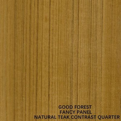 Ván ép lạ mắt Ván ép gỗ tếch tự nhiên Contrast Quarter Grain Sơn miễn phí cho bảng trang trí trong nhà