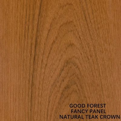 Gỗ tếch tự nhiên Vương miện Gỗ Veneer Lạ mắt Ván ép Mdf Nội thất Ván cơ sở Bảng cơ sở 2440 Chiều dài 2745mm