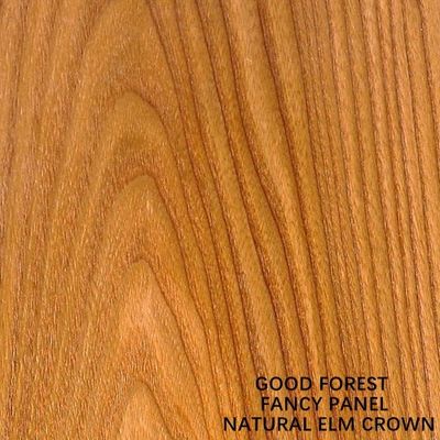 Fancy Natural Elm Crown Gỗ veneer Ván ép Ván ép MDF Kích thước tiêu chuẩn 2440 * 1220mm cho cửa và đồ nội thất E1 E0 P1 P2