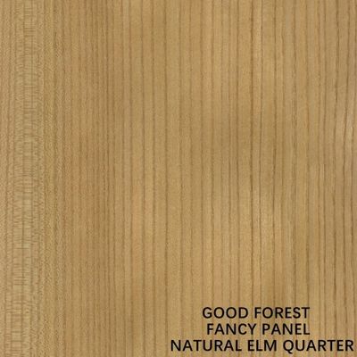 Đối mặt với gỗ tự nhiên Elm Veneer Tấm trang trí hạt thẳng với bảng hạt Mdf Sơn miễn phí cho đồ nội thất