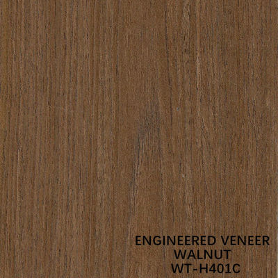 Veneer gỗ kỹ thuật Crown Grain Chiều dài 2500/2800 / 3100mm để trang trí khách sạn Màu nâu