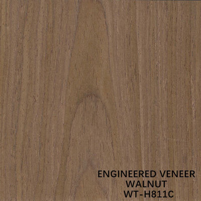 Cắt lát Recon Walnut Gỗ Veneer H811C Crown Copy 2500*640mm Cửa Da Kích thước Kéo dài