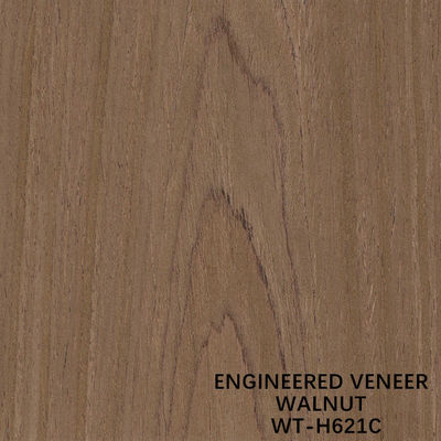 EV Walnut Wood Veneer H621C Natural Walnut Crown Grain 2500mm 2800mm