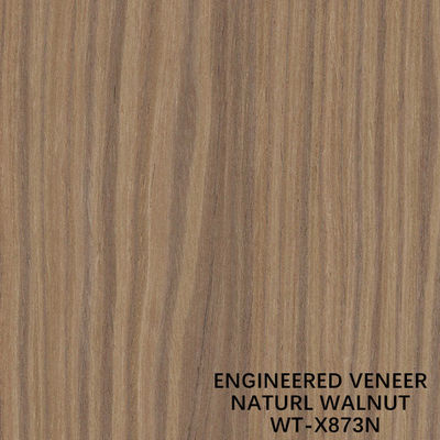 Top A Veneer gỗ kỹ thuật Walnut Quater Crown Grain 2030/2500/2800/3050mm Chiều dài
