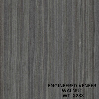 Man Made Walnut Wood Veneer Màu xám Hạt thẳng Chiều dài 2500-3050mm