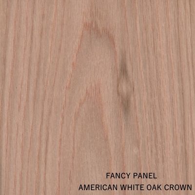 MDF Faced Natural Oak Crown Wood Veneer 2440/2745mm Kích thước kéo dài Lớp E0 / E1 từ Nhà sản xuất Trung Quốc