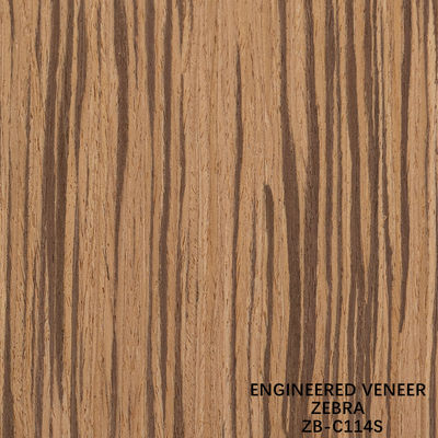 Đường thẳng Zebra tái tạo veneer gỗ nội thất bảng trang trí 2500mm