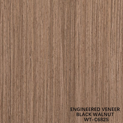 Fancy tái hợp gỗ veneer thẳng Walnut 612S/682S/803S cho gỗ dán 3100mm