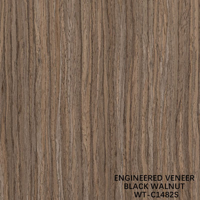 3100mm kích thước kéo dài gỗ Walnut veneer Quarter cắt hạt thẳng cho da cửa