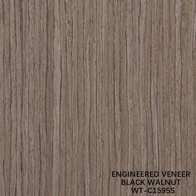 3100mm kích thước kéo dài gỗ Walnut veneer Quarter cắt hạt thẳng cho da cửa