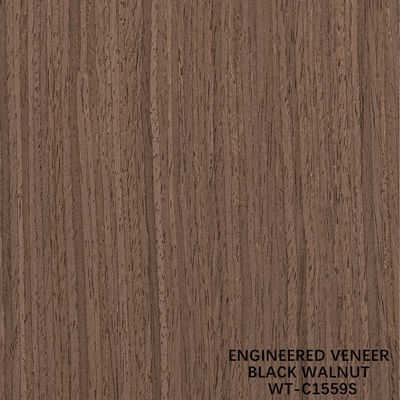 Lớp veneer gỗ óc chó Hoa Kỳ tái tạo 0.15-0.60mm Dịch vụ tùy chỉnh Quarter Cut Fine Line For Decoration